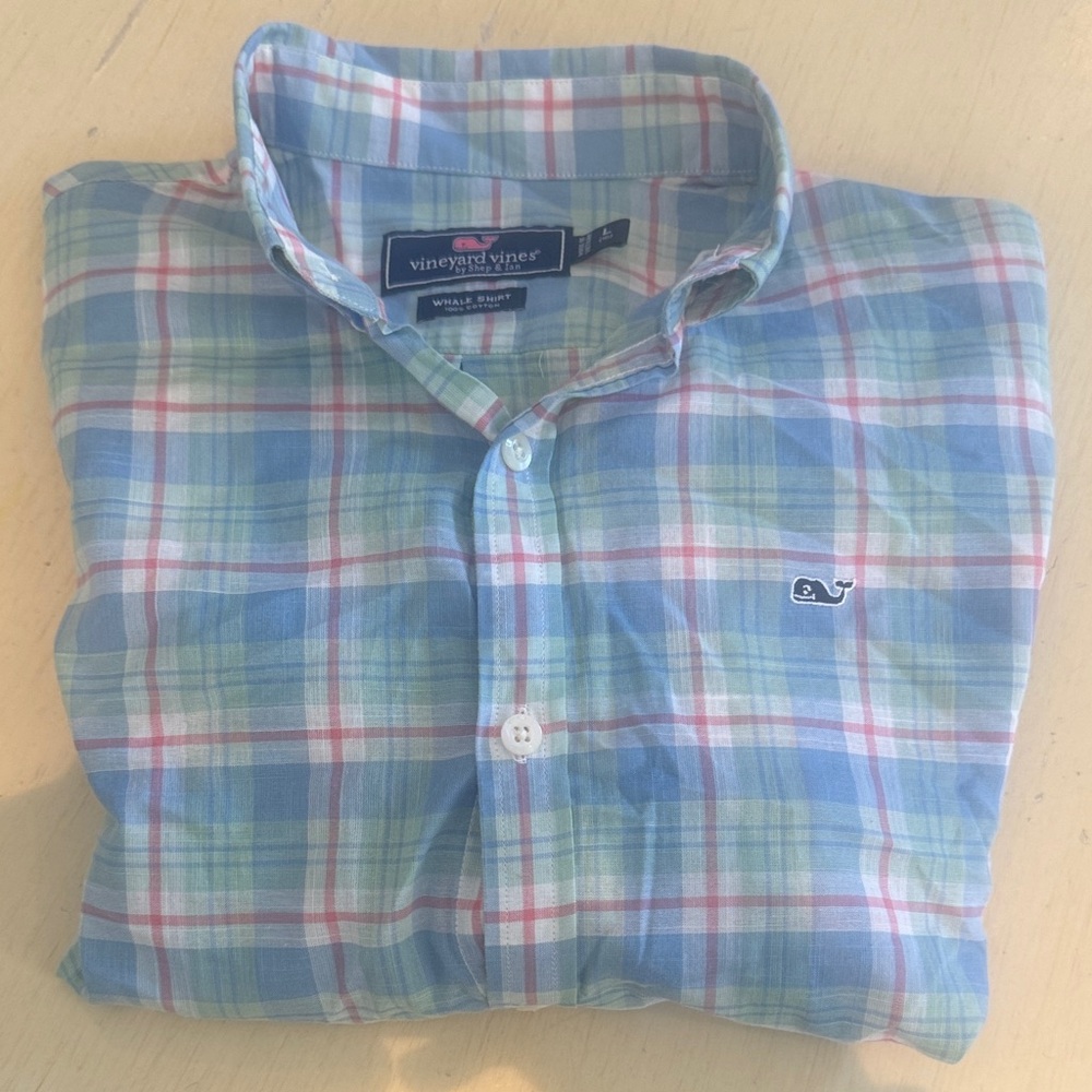 Vineyard Vines Whale Shirt size L (16)